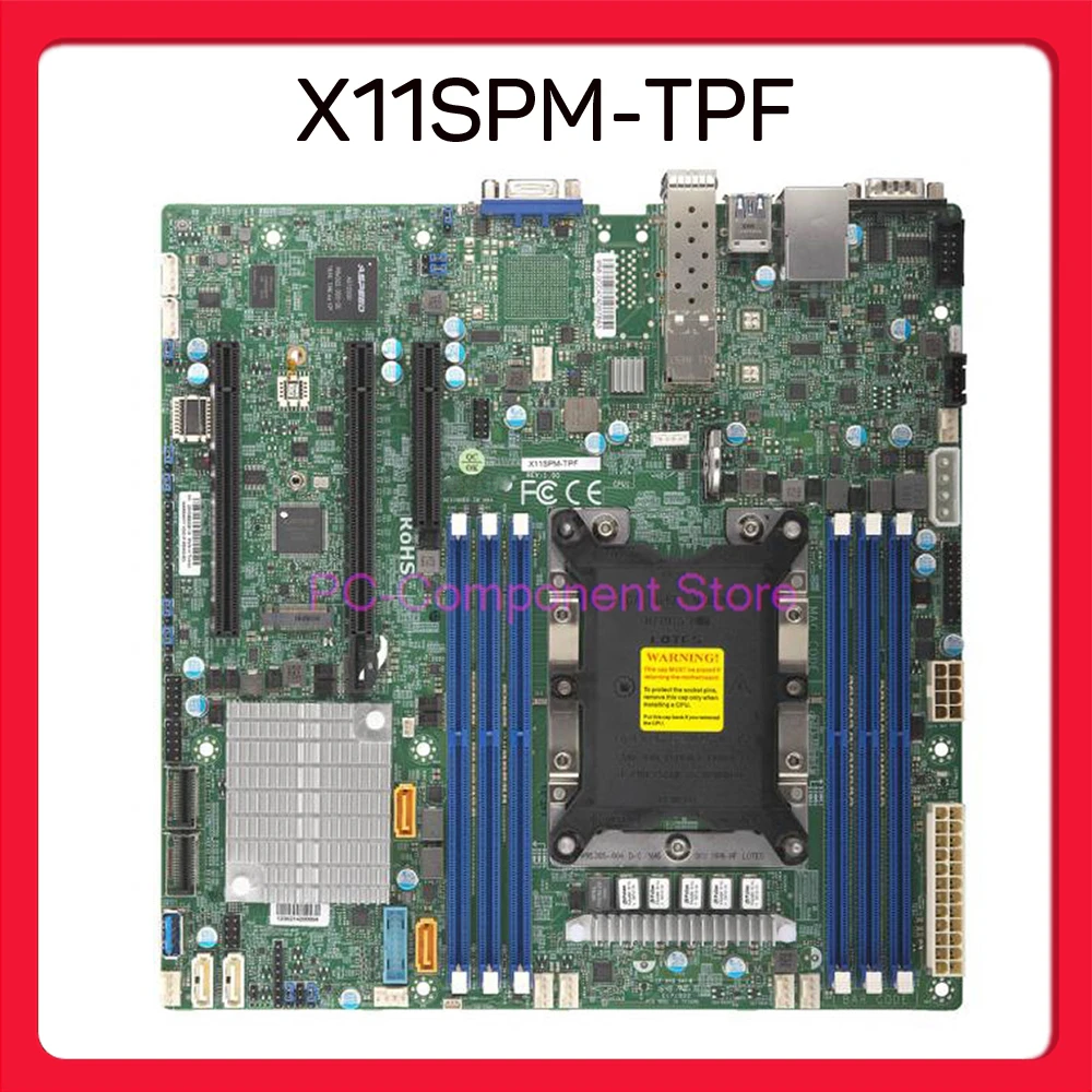 

Server Motherboard For Supermicro C621 MATX SFP+ VROC DC X11SPM-TPF