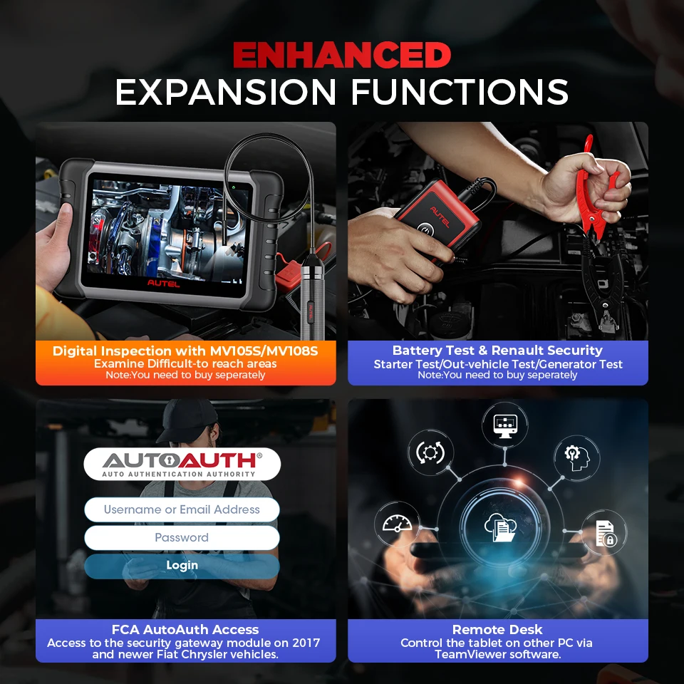 Autel MK808KBT Pro MK808K-BT أدوات تشخيص السيارات ثنائي الاتجاه Obd2 قارئ رمز الماسح الضوئي جميع تشخيص النظام PK MK808BT MX808S