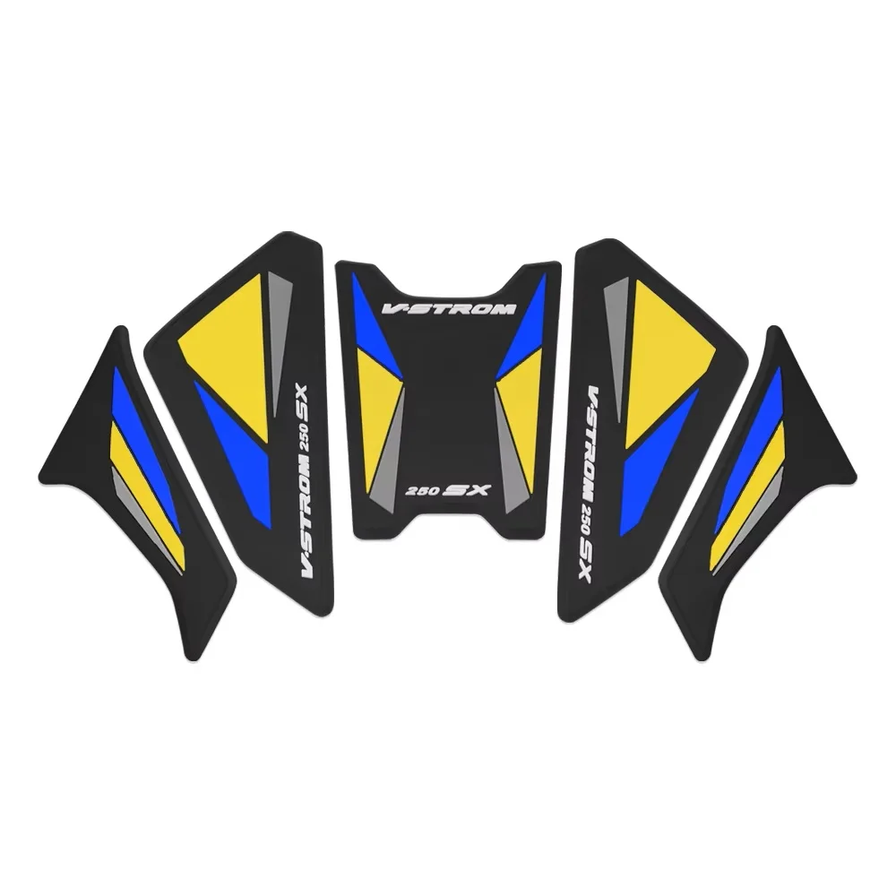 ل V-ستروم 250SX 2025 فولت ستروم 250 SX 2024 2023 دراجة نارية الجانب خزان الوقود وسادة خزان منصات حامي ملصقات قبضة وسادة تثبيت