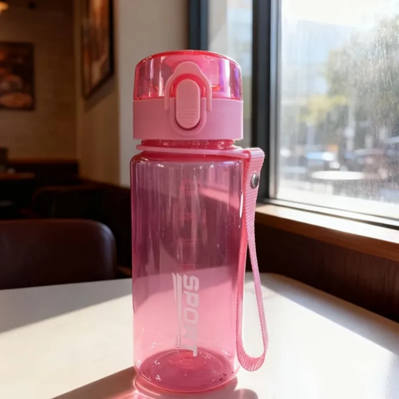 400 مللي/560 مللي زجاجة ماء مانعة للتسرب زجاجة مياه رياضية المحمولة شرب كوب BPA خالية مع قدرة وضع علامات لمكتب المدرسة #4