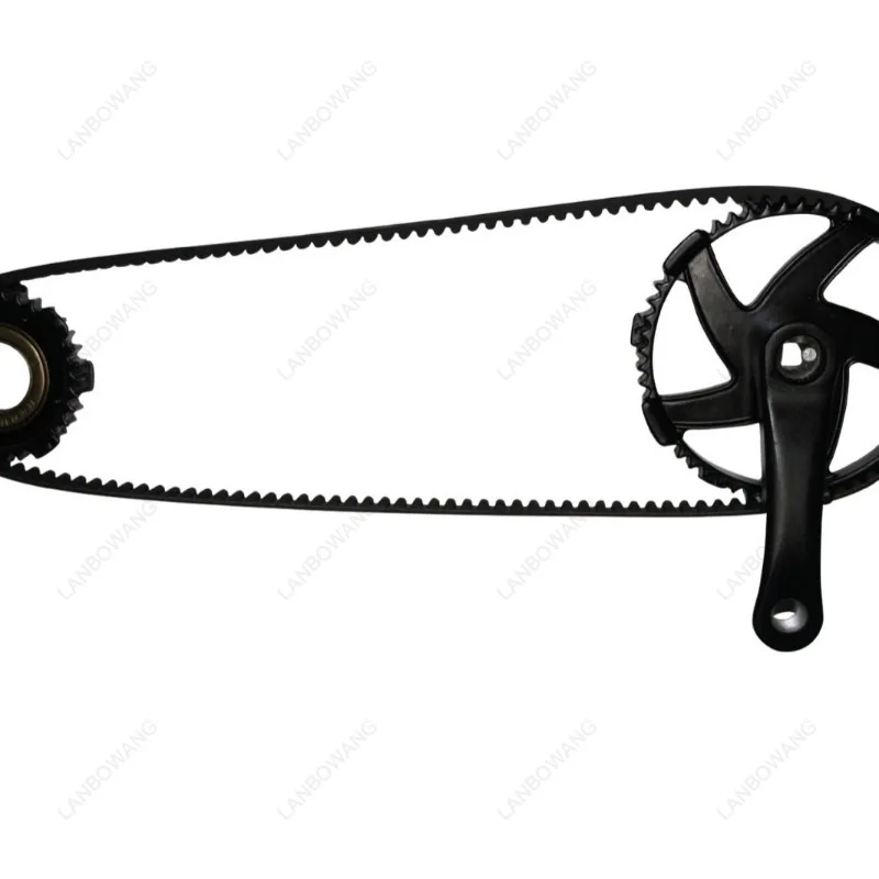 for Bicycle Quick Detachable Belt Flywheel Industrial Belt Synchronous Drive Wheel Detachable Flywheel Belt Toothed Disc Set