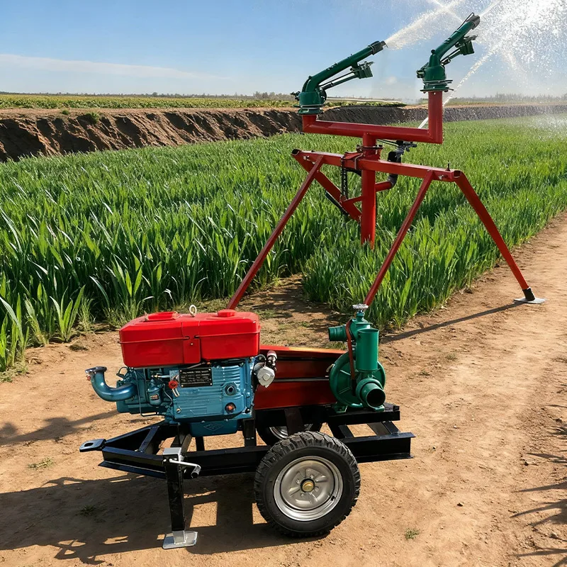Centrifugal Turbine Mixed 20hp 2 4 6 8 Agricultural Orchard Portable Mobile Farm Irrigation Diesel Water Pump