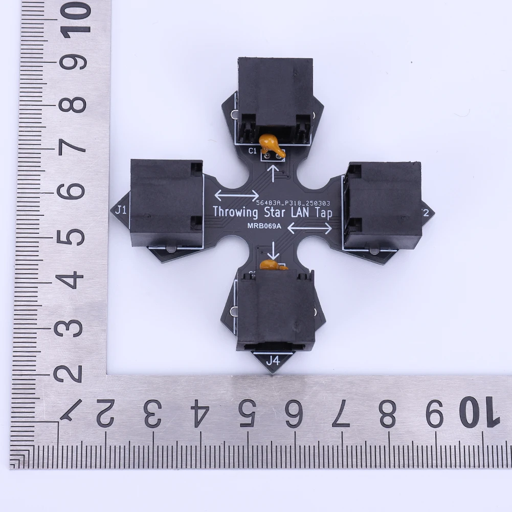 Networking Throwing Star LAN Tap Netzwerkmonitor Network Packet Capture Mod RJ45-Anschluss Passiver Ethernet-Tap für Sicherheit