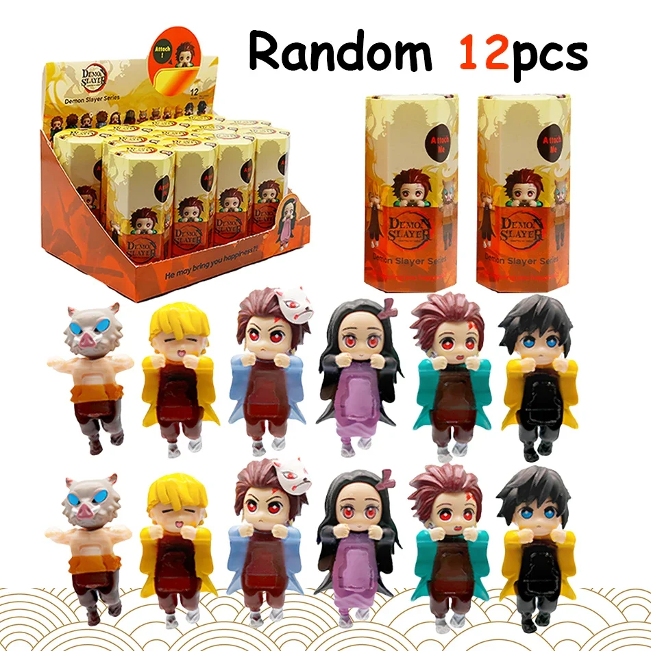 

Demon Slayer Anime Blind Box 12pcs Set Sonny Angel Figure Collection Handmade Cartoon Dolls Desktop Decor Birthday Gift for