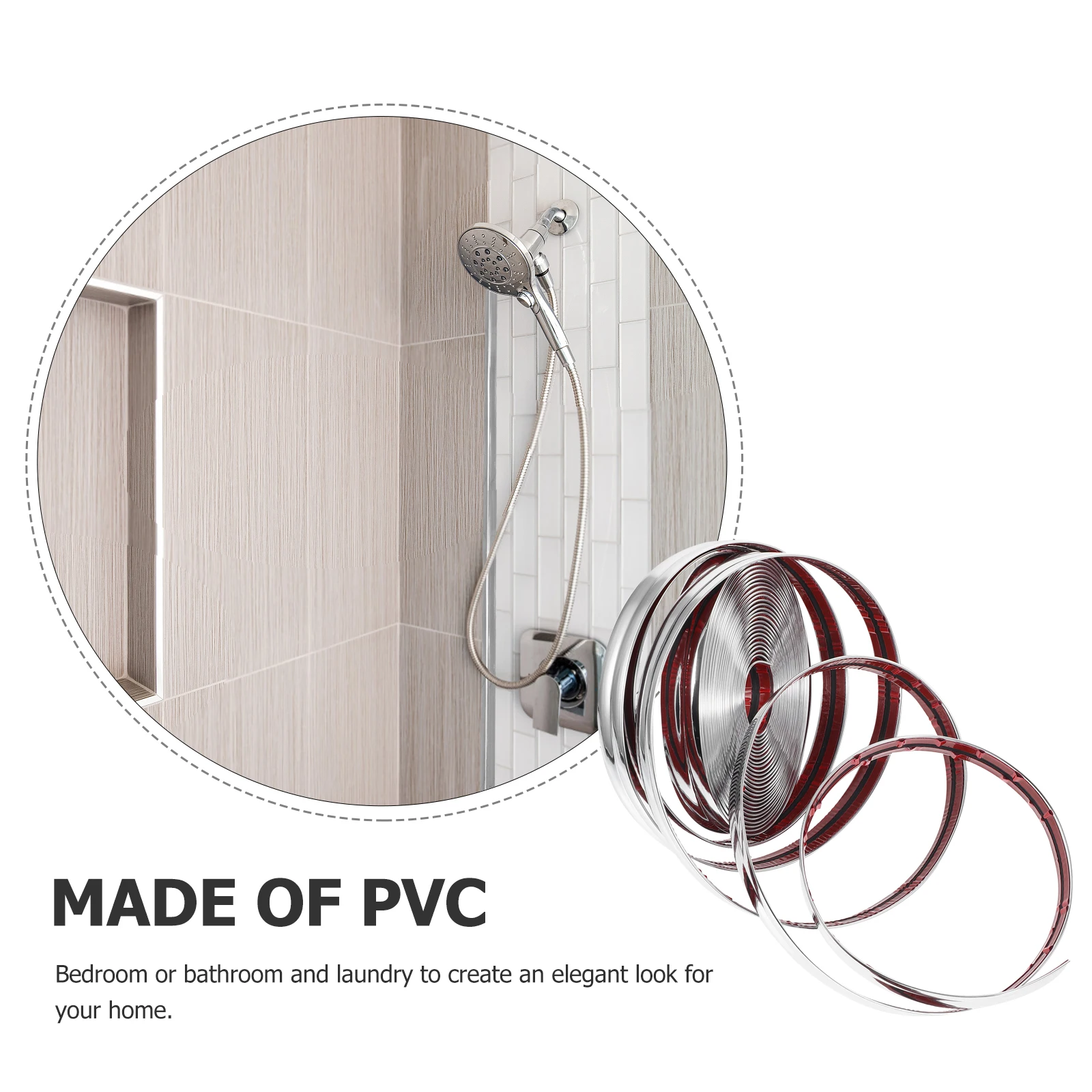 

Flexible Self Molding Decorative Wall Edge For Home Corner Peel Stick Caulk Strip Trim Decor Peel Stick Trim