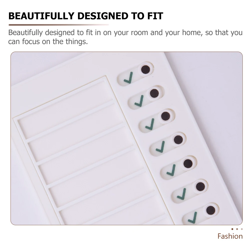 

Kids Routine Chart Self-discipline Checker Attendance Pocket for Classroom Visual Schedule Student