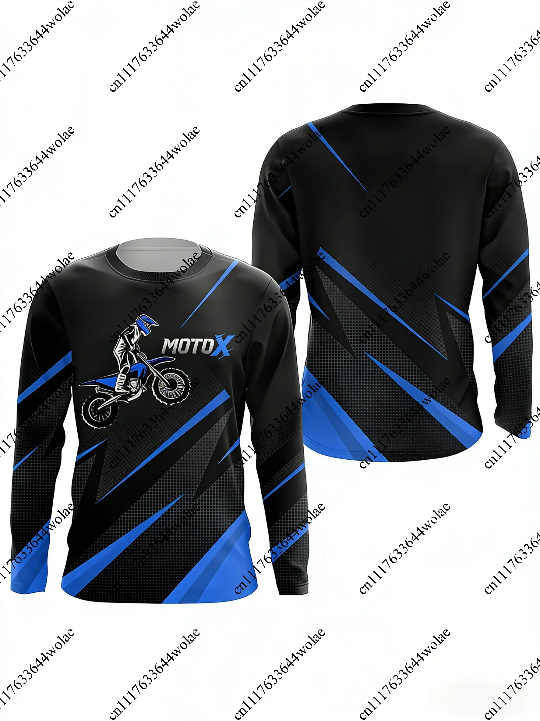 NEW Hit Motorcycle Long-sleeved T-shirt for Outdoor Extreme Sports, Breathable and Quick-drying Men's Long-sleeved Shirt Kids