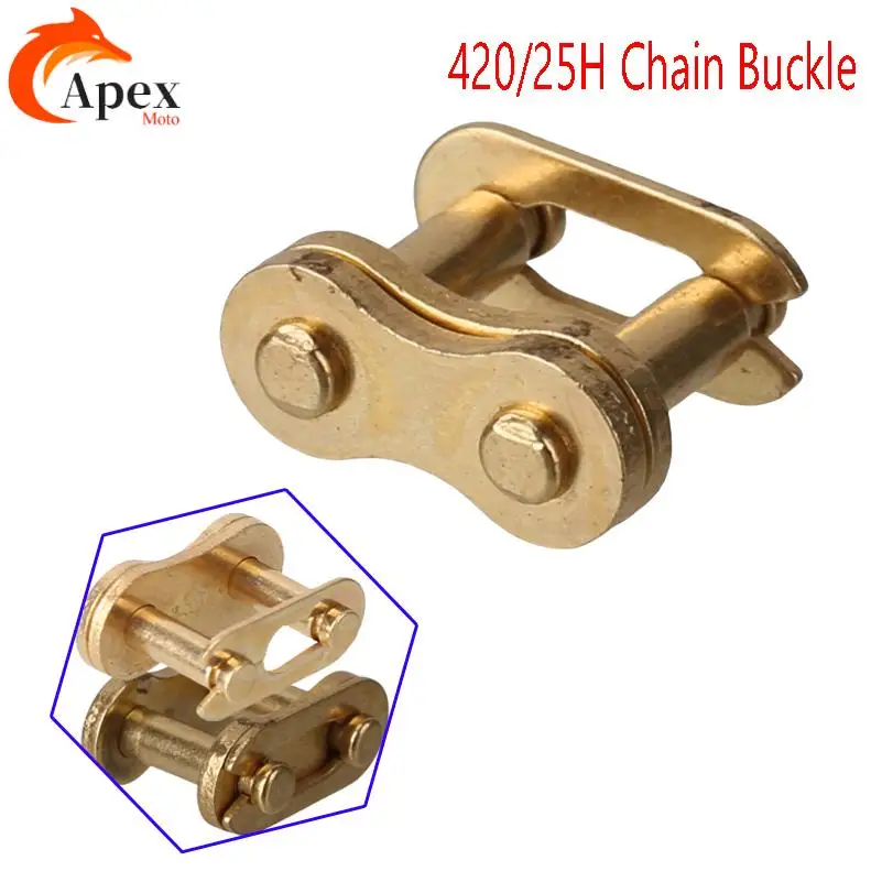 

Motorcycle Chain Buckle Link 25H/420 Chain Connector with O-Ring Chain Link Main Connector Link