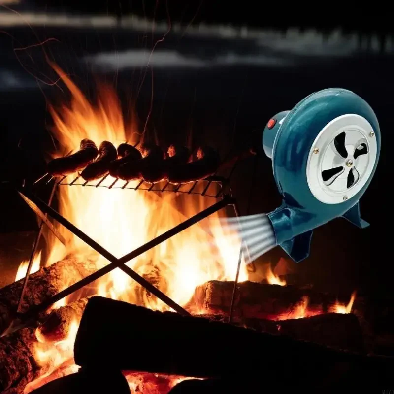 Soplador eficiente para exteriores, 80W, 48V, barbacoa portátil, ayuda para parrilla, triciclo eléctrico, suministro energía