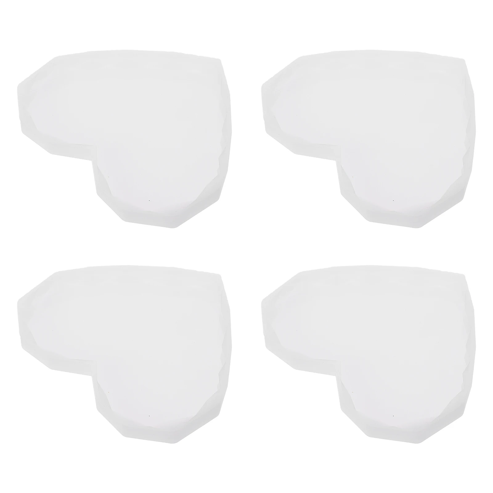 

4 шт., форма для эпоксидной смолы в форме сердца, формы «сделай сам», для изготовления офисной помадки