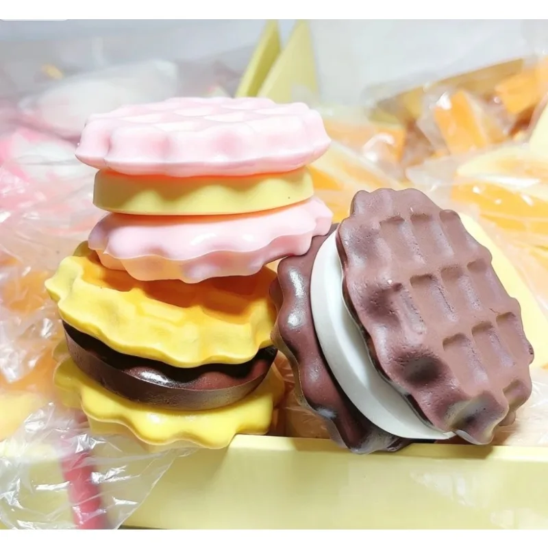 

Layered Sandwich Cake Slow Rising Sensory Fidget Squeeze Toy Soft Stress Relief Anxiety Gifts for Adults stress relief