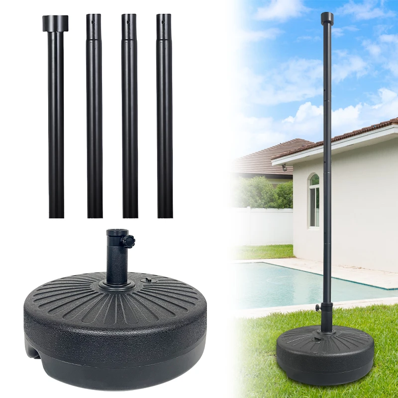 Adjustable Pole Set 4pcs – Build Your Own Light Stand Height up to 2m, DIY Tube Kit for Lamp, Light Not Included