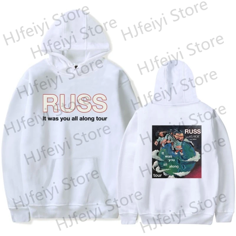 Russ It with you all along tour felpe Merch Winter For Men/Women Unisex Casuals Cosplay manica lunga con cappuccio Streetwear