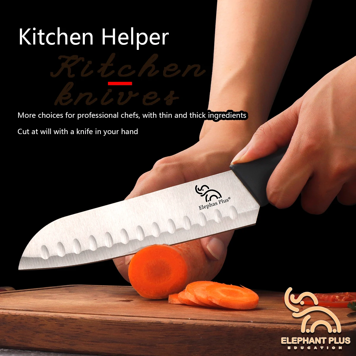 

All-Purpose kitchen knife, Stainless Steel Blade for Precision Slicing, Dicing & Chopping Meat, Fish, Fruits and Vegetables