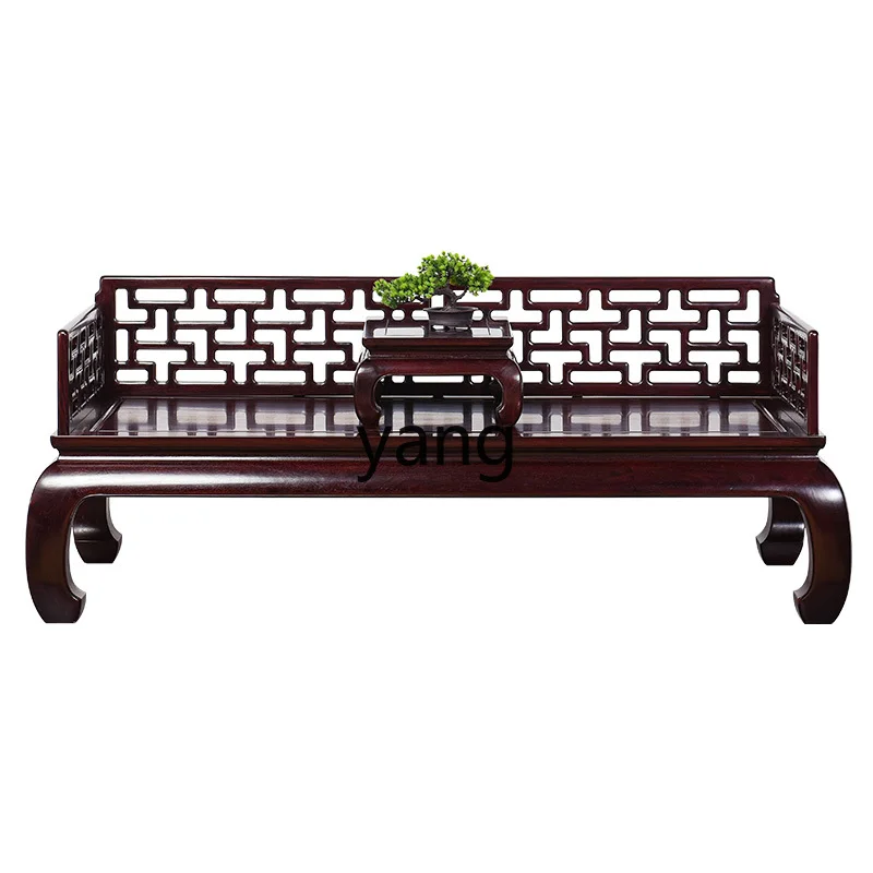 LHH Ming and Qing Classical Sofa Bed Solid Wood Antique Arhat Bed Two-piece Set