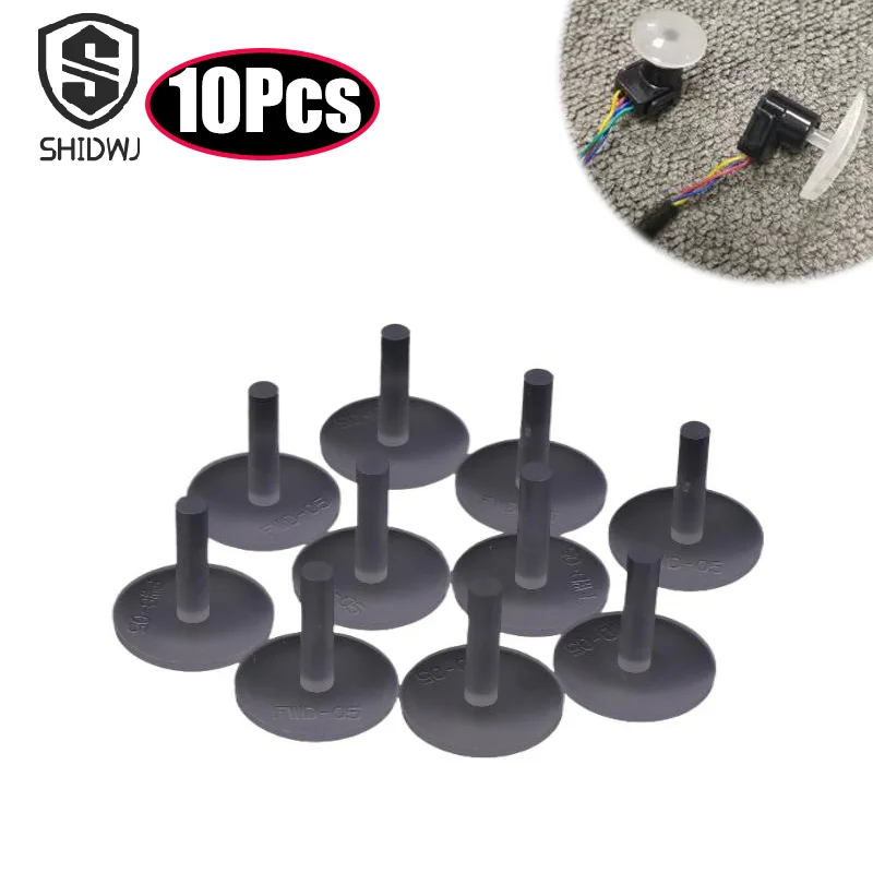 

10Pcs/lot Car Door Light Guide Head Plastic Frosted Transparent T-shaped Decorative Caps Automotive Ambient Light Accessories