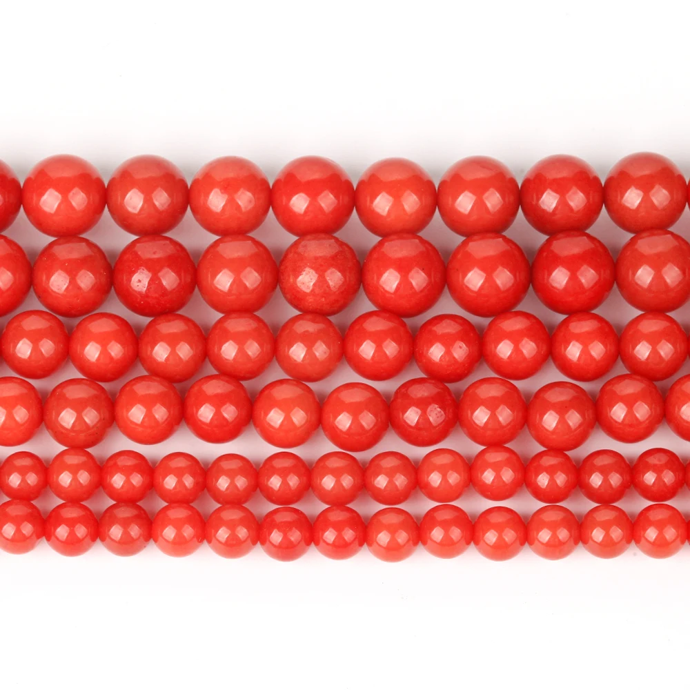 6-10mm Natural Southern Red Agate Jade Round Loose Spacer Beads for Jewelry Making DIY Bracelets Earring Accessories