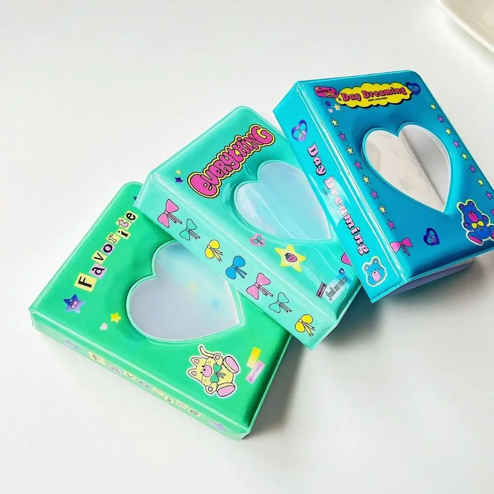 36 Pockets Photo Album Mini PVC Hollow Photocard Holder Love Heart Photo Holder