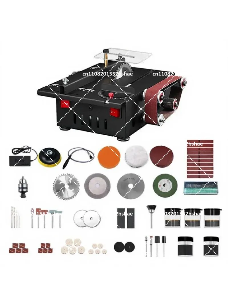 150W Mini Bench Saw Variable Speed Circular Table Saw 30mm Cutting Depth DIY Benchtop Sanding Tool