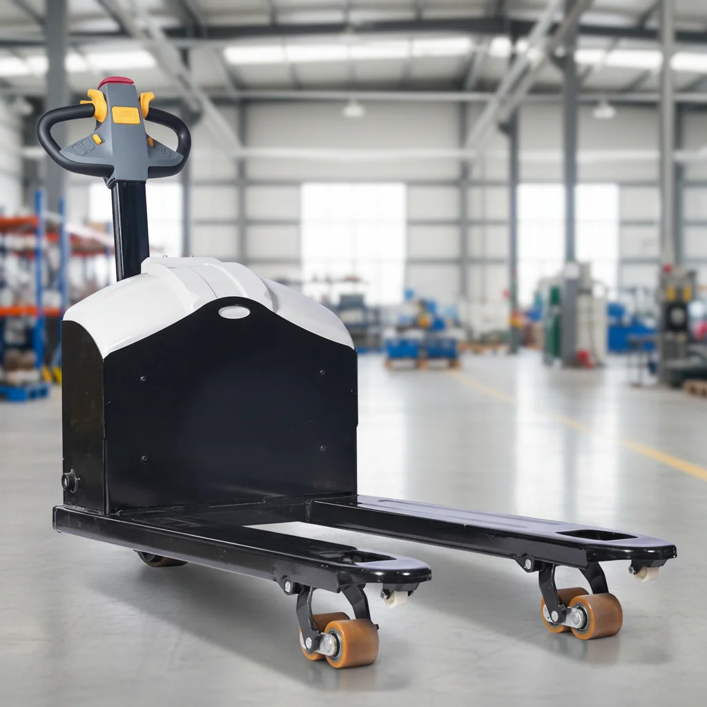 2000kg Full Electric Motorized Pallet Truck with Hydraulic Jack for Professional Indoor Warehouse Material Handling Work