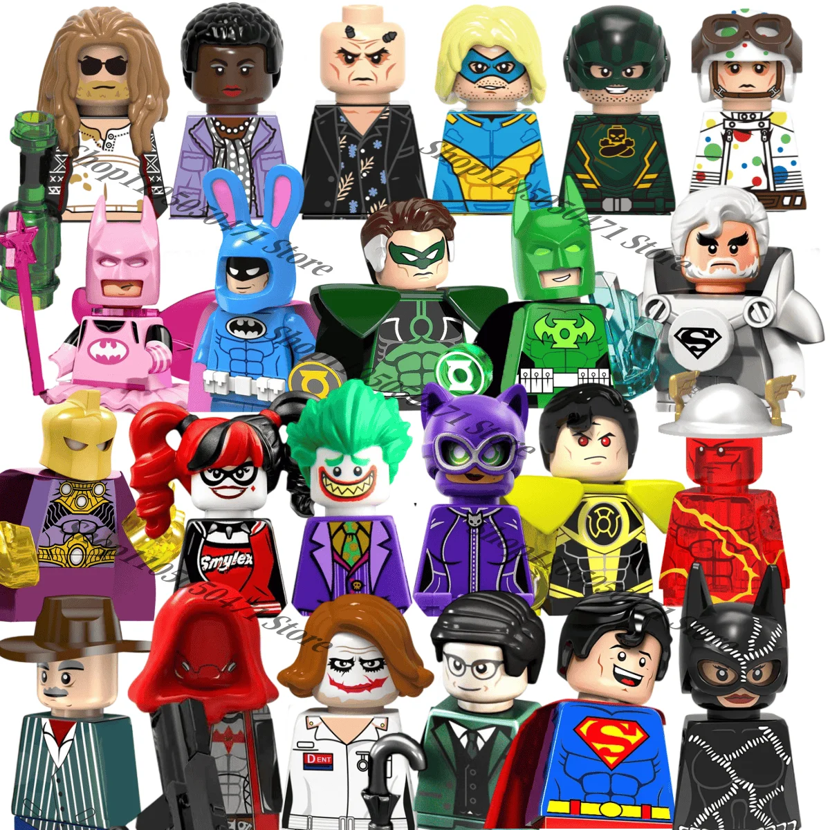 

Superhero Marvel collectible brick toys Mini building block action movie character Riddler Robin Electro Gift toys