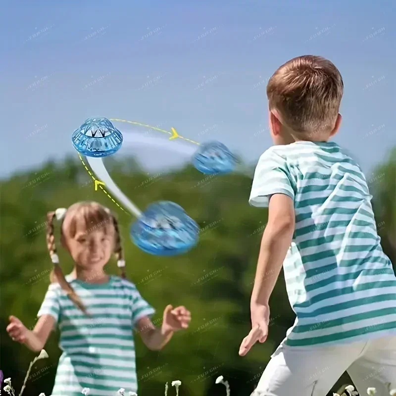 Flying Ball Children's Hand Controlled Color LED Cosmic Globe 360 ° Rotating Suspension Ball Suitable for Indoor and Outdoor Toy