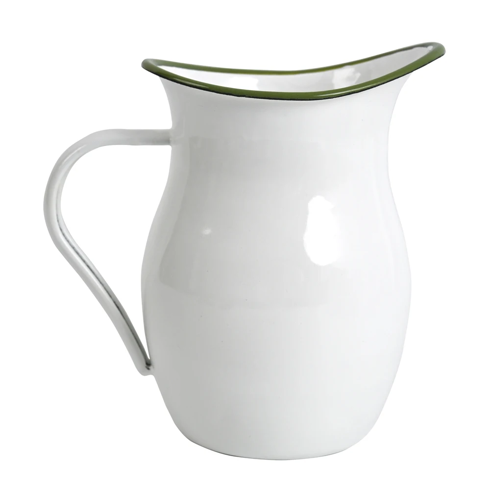 1 Pcs Metal Enamel Kettle Durable And Reusable Indoor And Outdoor Suitable For Camping Farmhouse And Party