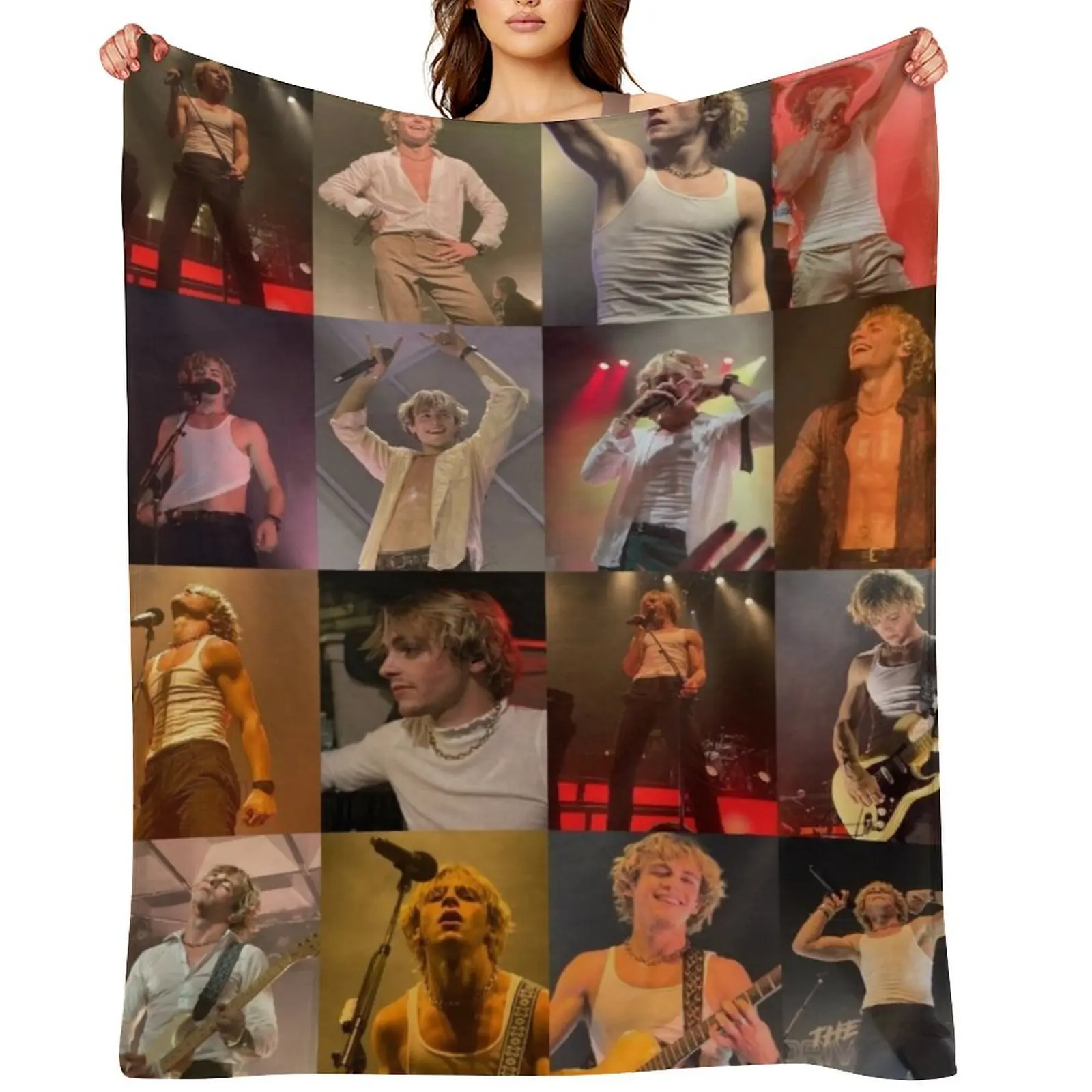

Ross Lynch Throw Blanket Hairy Thins Stuffeds Vintage Blankets