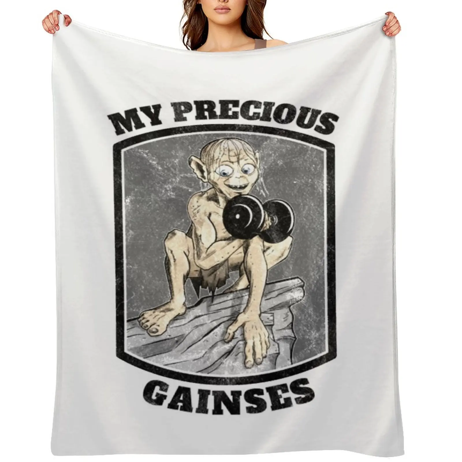 

Gollum T-ShirtMy Precious Gainses Throw Blanket For Baby Warm Soft Summer Beddings Blankets