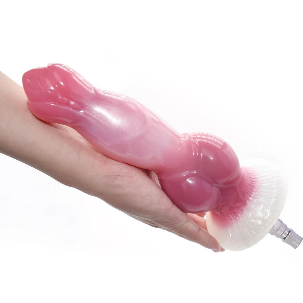 ROUGH BEAST Vac-U-Lock Simulation Silicone Animal Dildo for Sex Machine Masturbation Female Adult Multi Color Erotic Sex Toys