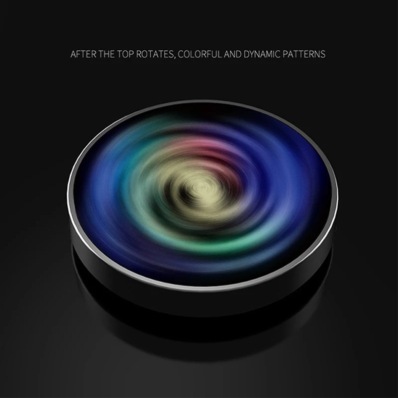 سطح المكتب الإبداعي متوهجة يدويا الغزل العلوي غالاكسي ستار الفولاذ المقاوم للصدأ تململ سبينر تخفيف التوتر المعادن الدوران هدية