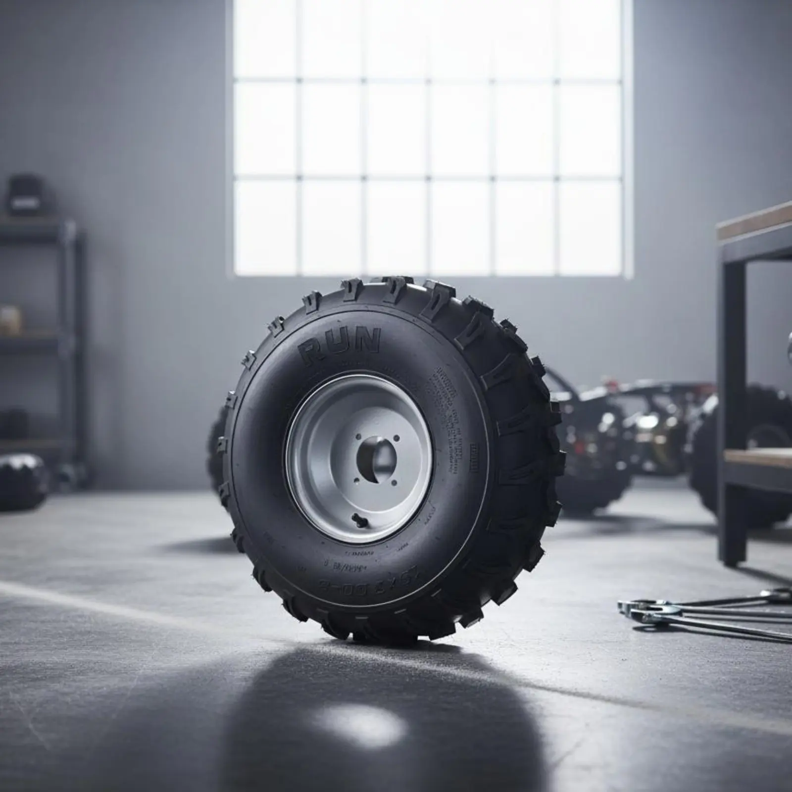 

ATV Tire and Wheel Assembly Assembly Sturdy Duty 18x9.50-8 Drive-Kart Tire Vehicle Part Tubeless for Beach