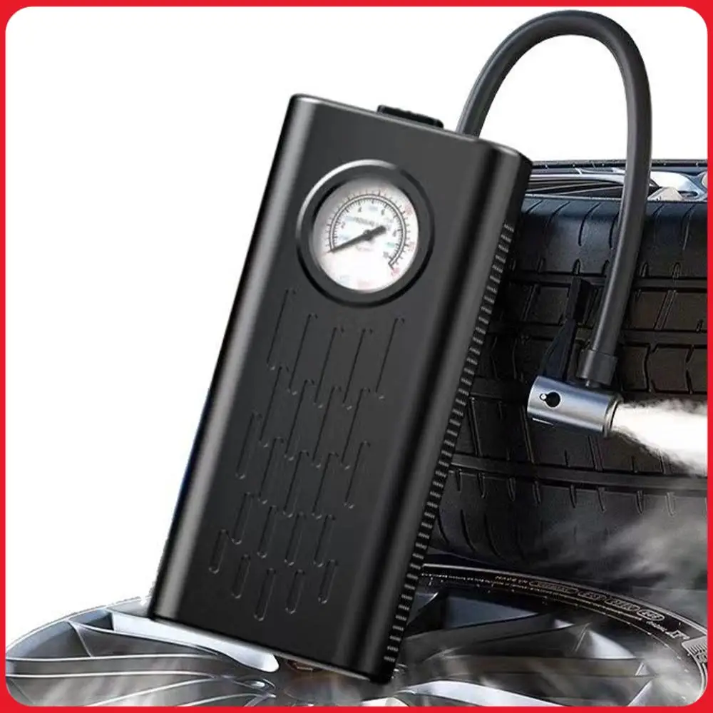 

Tire Inflator Portable Air Compressor with Pointer Pressure Gauge Cordless Tire Inflator Tire Pump for Car Tires