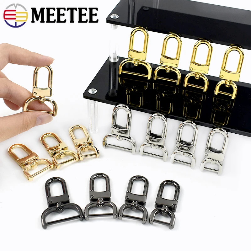 

5/10Pcs 13-26mm Metal Buckles Removable Screw Snap Hook Keychain Swivel Lobster Clasps Bag Strap Connect Buckle DIY Accessories