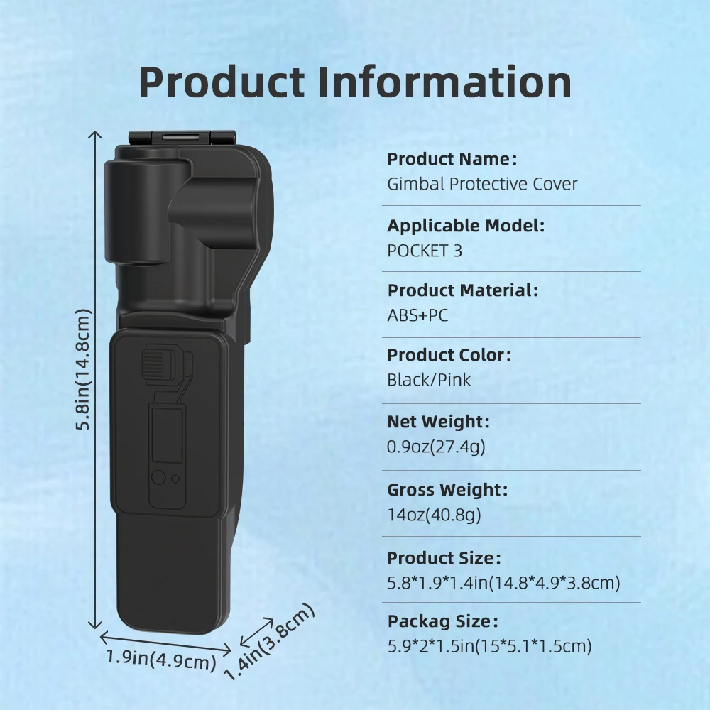 

For DJI OSMO POCKET 3 Lens Cap Camera Screen Protector Scratch Resistant Accessory