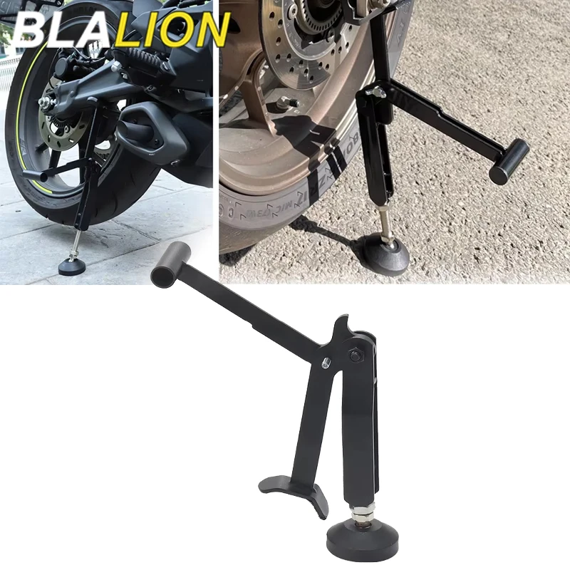 

BLALION Motorcycle Stand Labor Saving Wheel Lifter Support Frame Foldable Heavy Lift Stand Stable Crane Frame For Most Dirt Bike