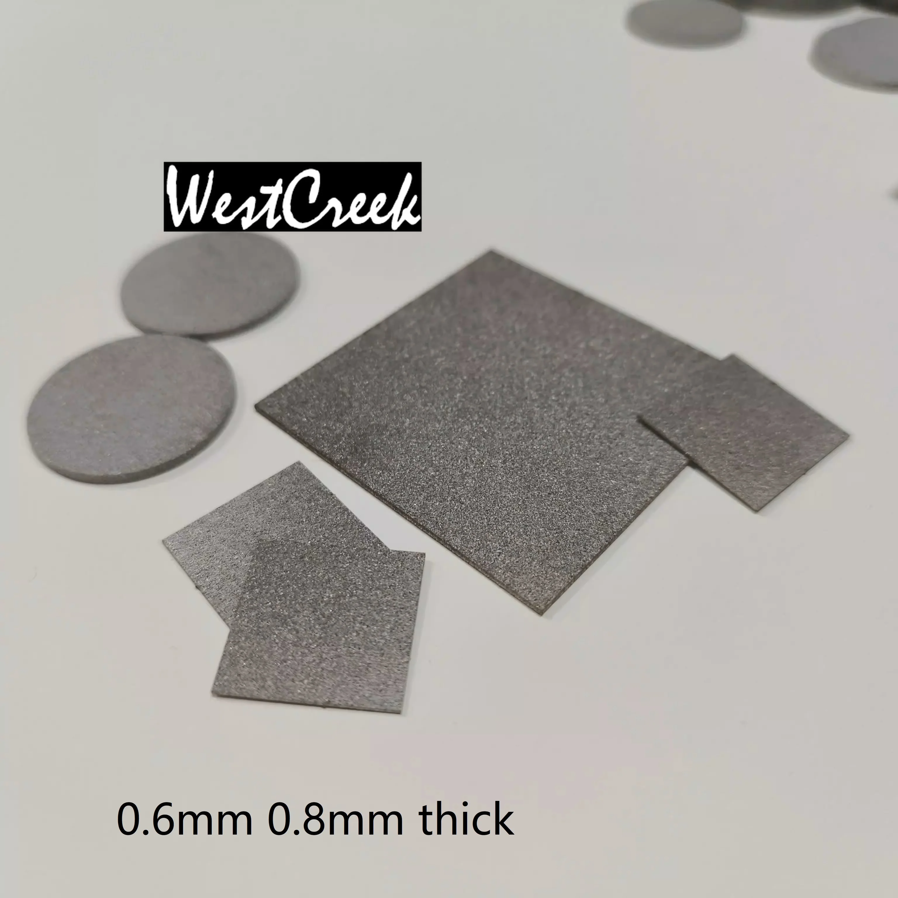 WESTCREEK  0.8mm Porous titanium foam titanium Ti electrode Sintered titanium plate Micron oil filtration experimental material