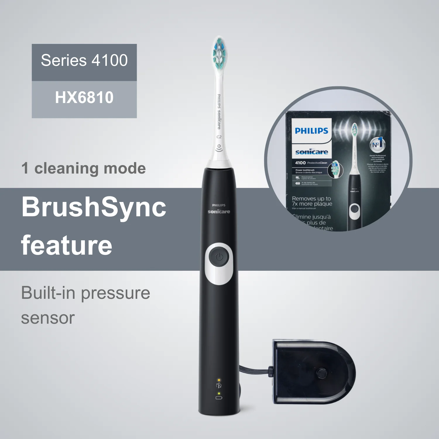 

Philips Electric Toothbrush Sonicare ProtectiveClean 4100 HX6810