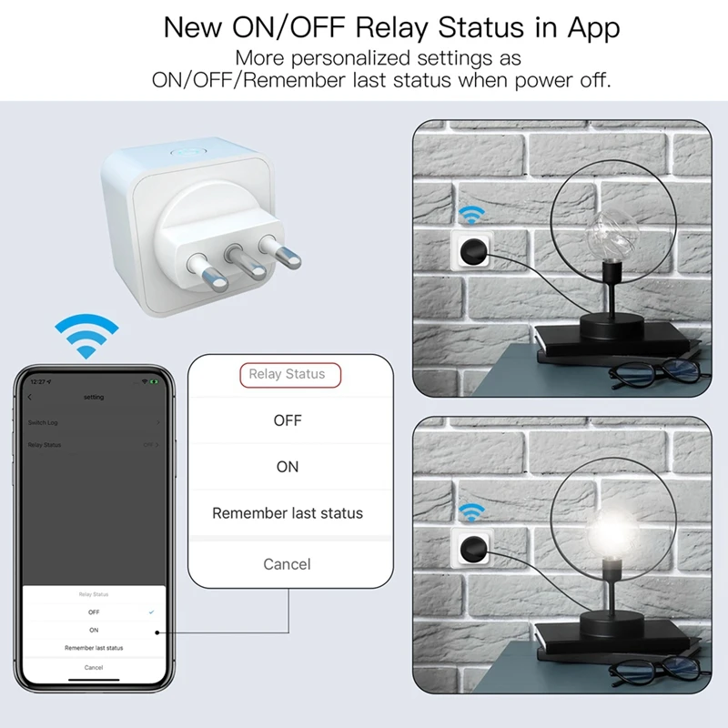 Imagem -06 - Tuya Wifi Plug Inteligente Plug Italiano Controle de Voz Monitor de Energia Tomada Temporizadora para Alexa Google Home Vida Inteligente 16a
