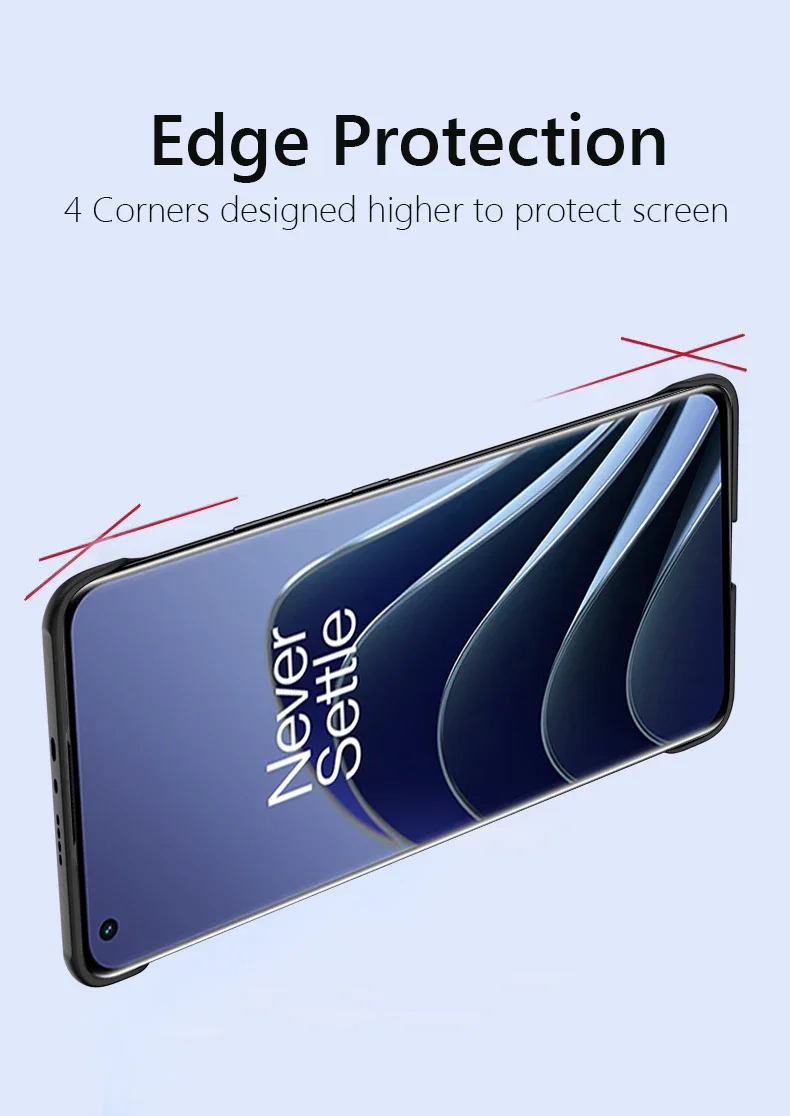 Slim Matte Hard Back Cover Case For OnePlus 10 Pro 11 10T ACE Pro Racing 8 8T 9R 9 9RT One Plus 10 Pro 5G ShockProof Coque
