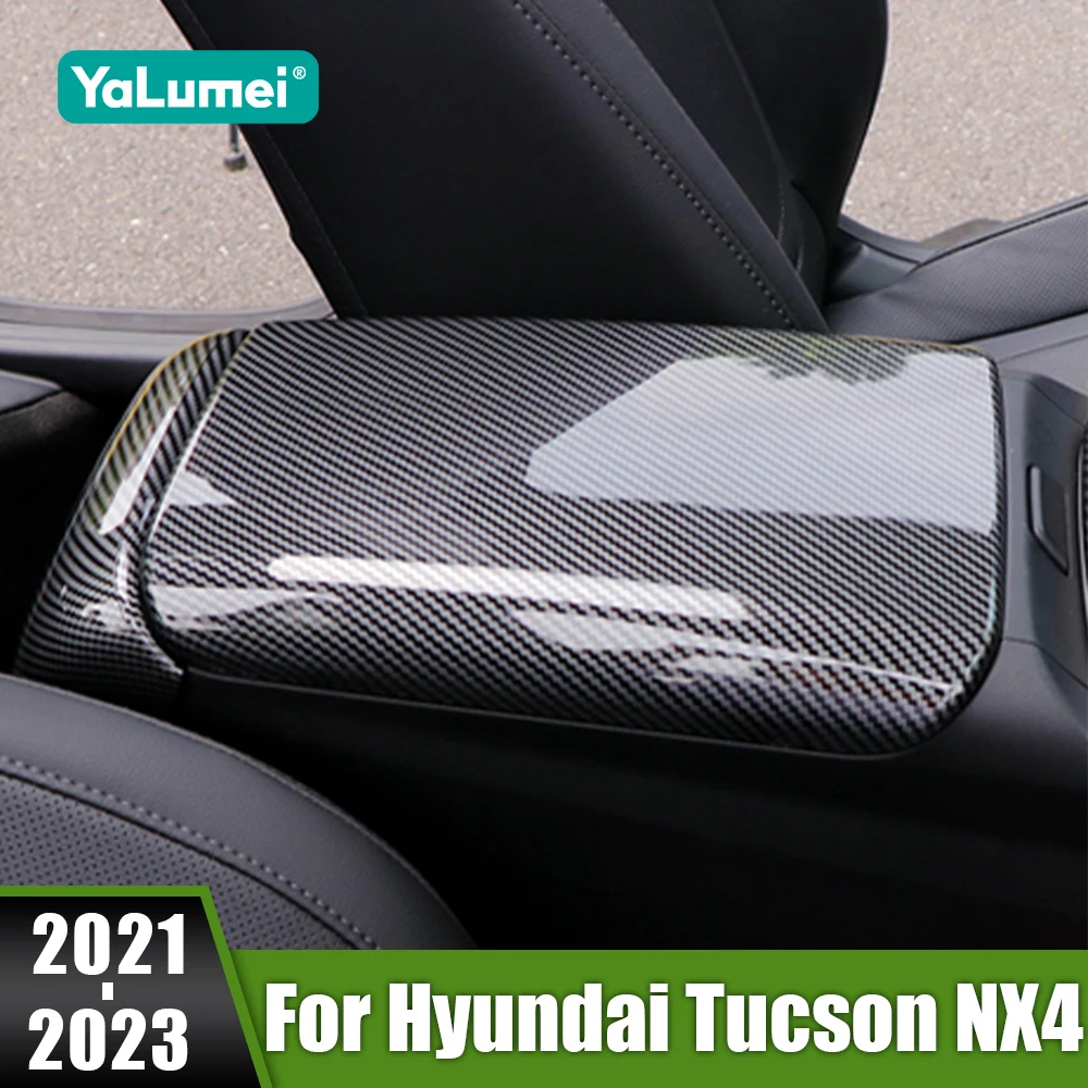 

For Hyundai Tucson NX4 Hybrid 2021 2022 2023 N Line Car Center Console Armrest Box Protective Cover Trim Trim Case Accessories