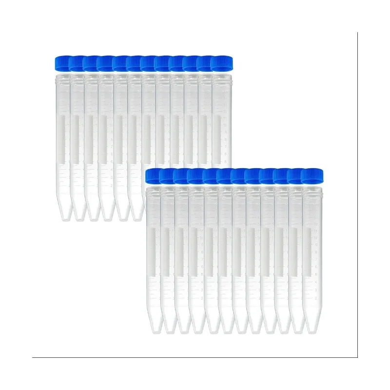 OvO Store Conical Centrifuge Tubes 15ML, 100 Sterile Plastic Test Tubes, Analytical Scale Tubes