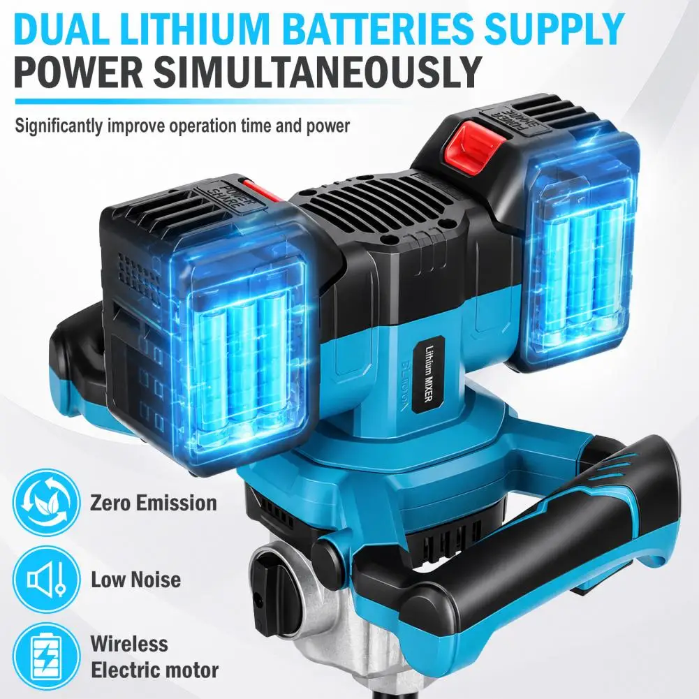 42V Brushless Cordless Earth Auger with 2x4.5AH Battery & Charger, 6 Inch Post Hole Digger with 6-Speed And Reverse Function