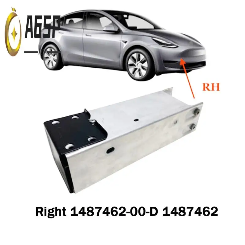 

A65P-For Tesla Model Y 1487462-00-D 1487462 Front Bumper Reinforement Rail Extension Right Crush Can