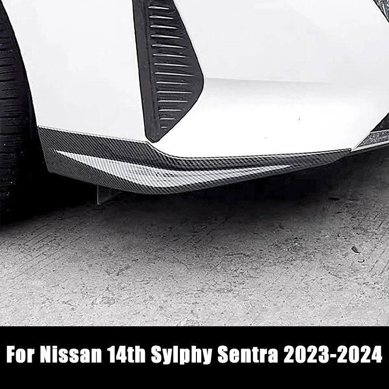 المصد الأمامي ركن معدات الحماية لنيسان 14th سيلفي سنترا 2023-2024 المضادة للخدش الوفير الجانب الزاوية تقليم اكسسوارات السيارات #3