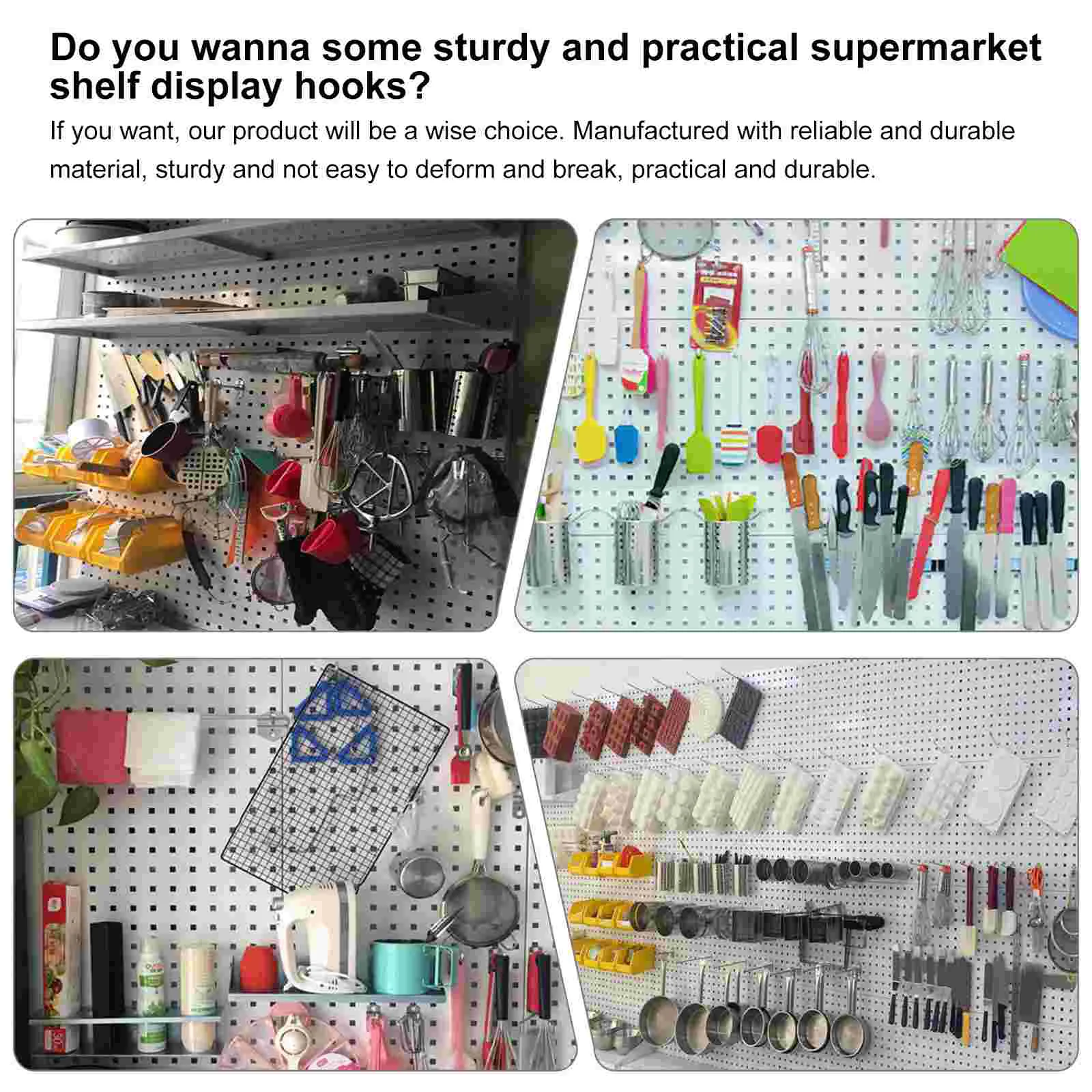 12 Pcs Tool Hook Hand Hooks Peg Exhibition Cell Phone Display Iron Rack Hooking Accessory