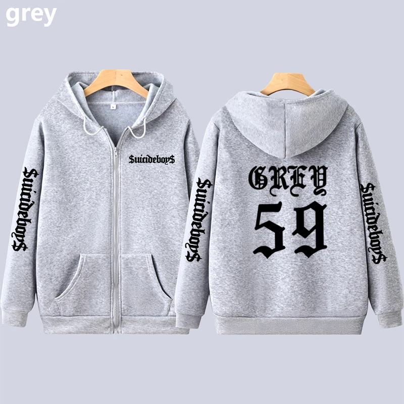 Suicideboys G59 Zipper Sweatshirt  Suicideboys Gift to Fans Hip-Hop Style O-Neck Sweatshirt  Suicideboys Peripheral Goods Winter