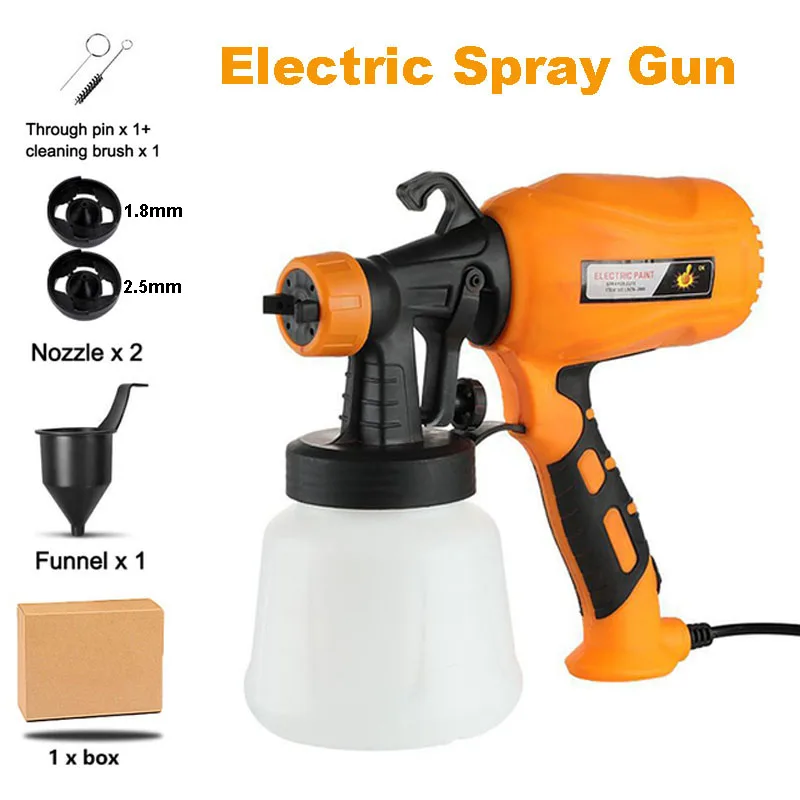 

900ML Electric Spray Gun 550W High Pressure Electric Paint Sprayer Detachable Sprayer Portable Wall Coating Airbrush Power Tool