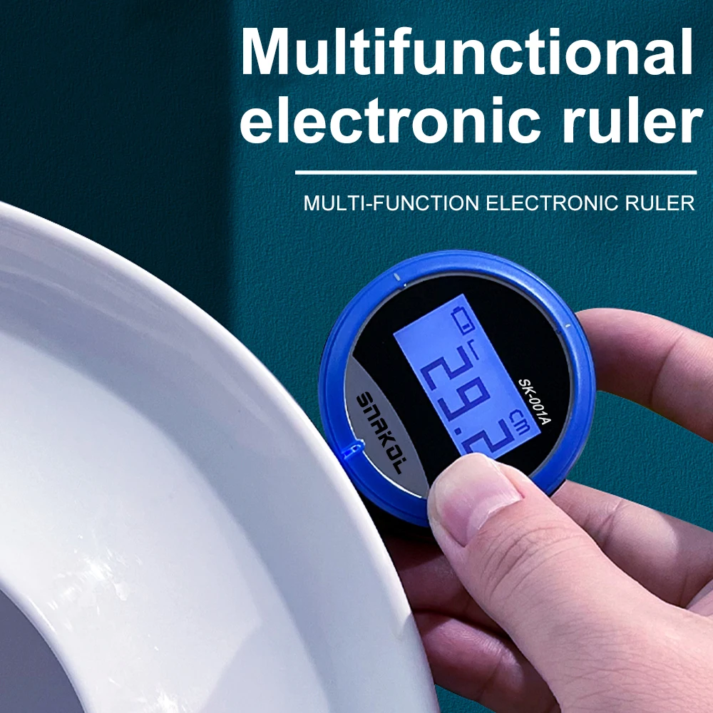 SNAKOL Multi-function Electronic Ruler Magnetic Levitation Roller Unit Switching Data Storage Portable Drop-Proof Design