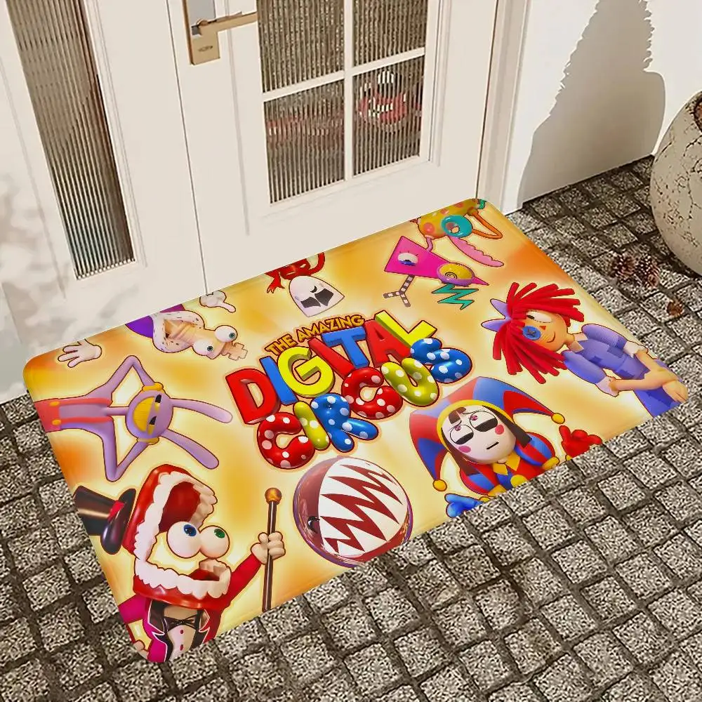 

Коврик для пола The Amazing Digital Circus, прямоугольный, противоскользящий, мягкий, для дома, для входной двери, для использования в помещении и на улице, декоративный коврик для отеля